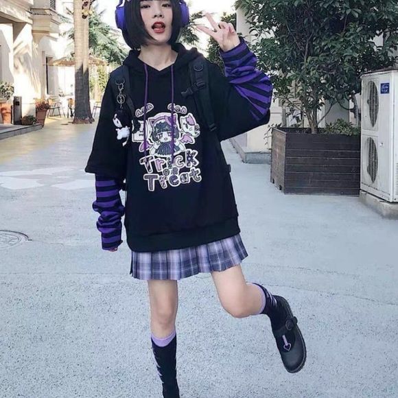 Trick or Treat Lolita Pullover Sweater Halloween Hoodie - Picture 9 of 9
